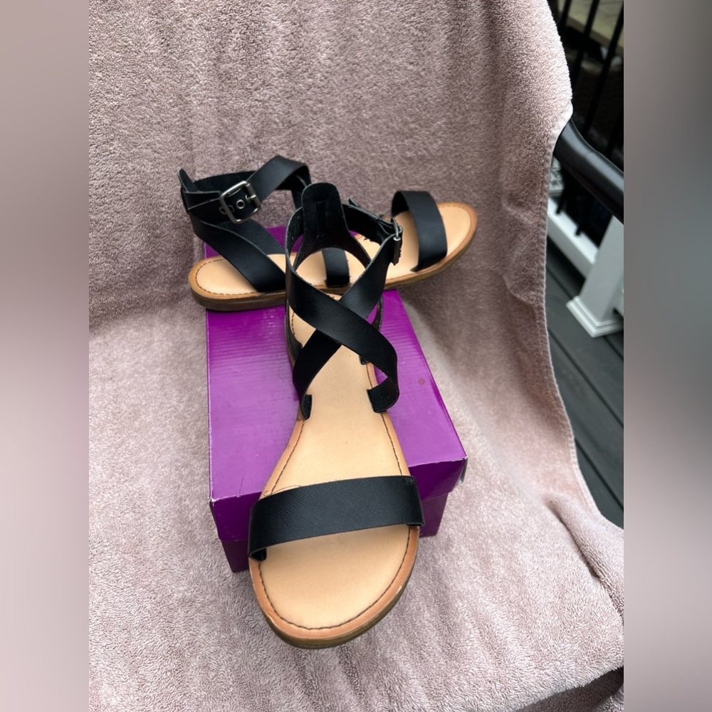 Rampage black sandals
